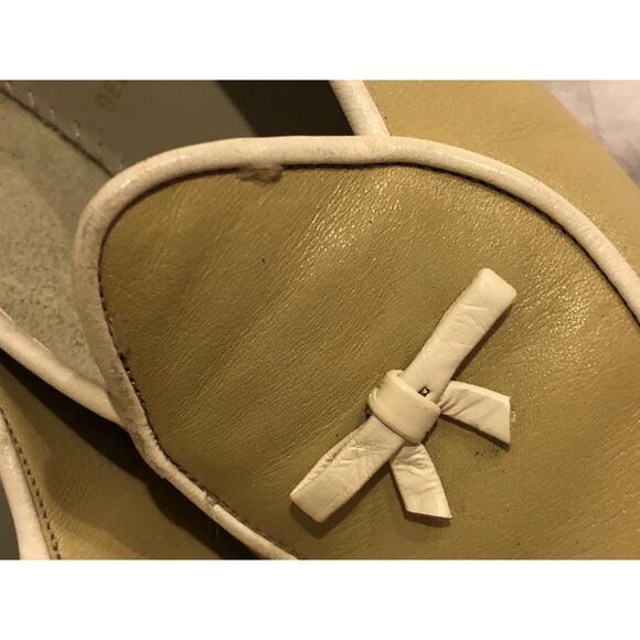 BELGIAN BEIGE WHITE TRIM LOAFER SHOE SIZE 5 (TAC600 - Picture 6 of 11